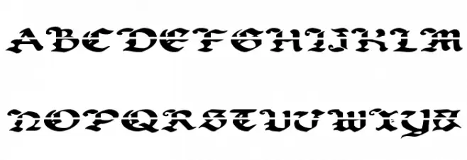 Uberhölme Lazar Expanded フォント 大文字