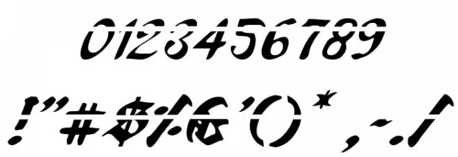 Uberhölme Lazar Italic Font OTHER CHARS