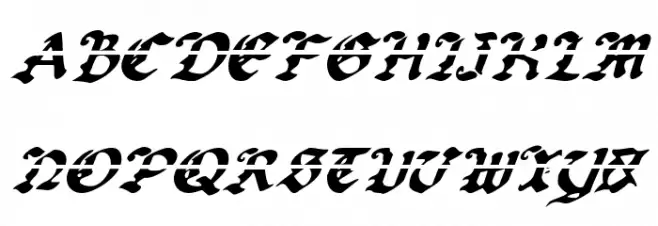 Uberhölme Lazar Italic Polices MAJUSCULES