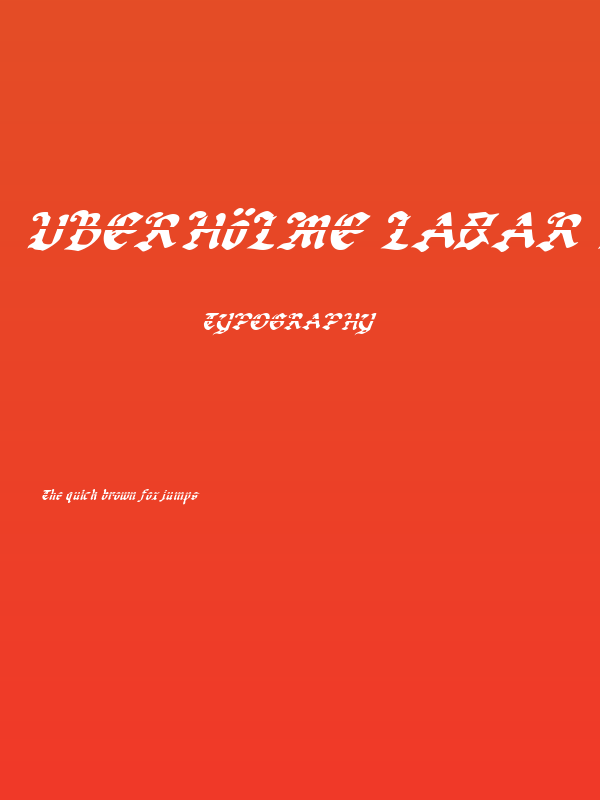 Uberhölme Lazar Italic Poster