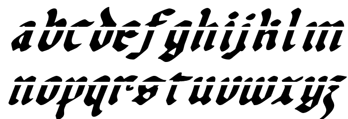 Uberhölme Lazar Italic Font LOWERCASE