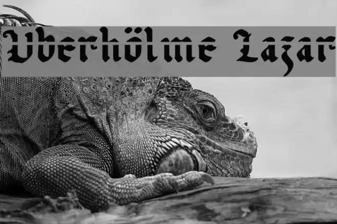 Uberhölme Lazar Font examples