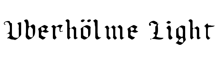 Uberhölme Light  Free Fonts Download
