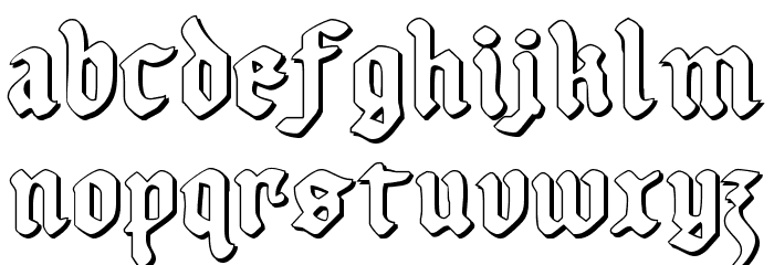 Uberhölme Outline Polices MINUSCULES