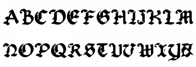 Uberhölme Schriftart Groß