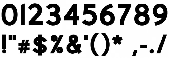 Uberlin Bold Italic Font OTHER CHARS