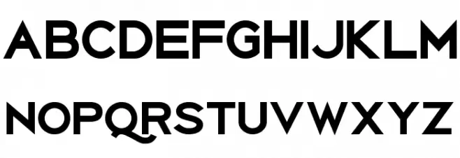 Uberlin Bold Italic Caratteri MAIUSCOLE