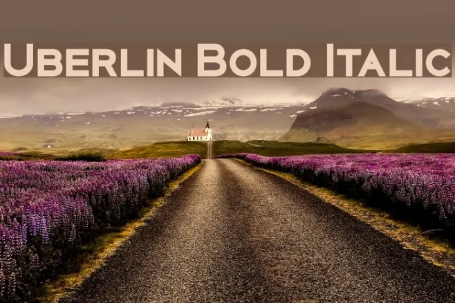 Uberlin Bold Italic Example 2