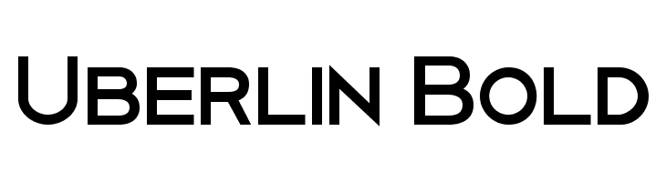 Uberlin Bold Font