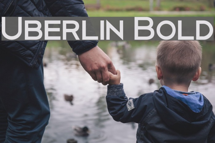 Uberlin Bold Font examples