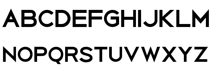 Uberlin Bold Font LOWERCASE
