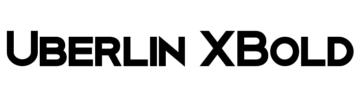 Uberlin XBold  नि: शुल्क फ़ॉन्ट्स डाउनलोड