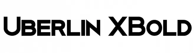 Uberlin XBold  Frei Schriftart Herunterladen
