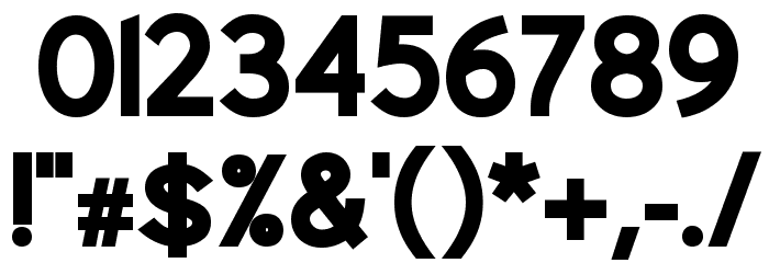 Uberlin XBold Font OTHER CHARS