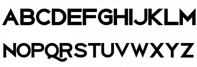 Uberlin XBold Font Litere mari