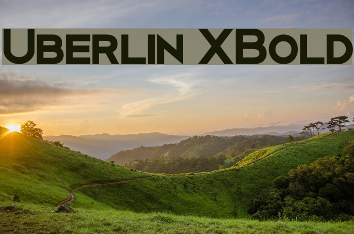 Uberlin XBold Font examples