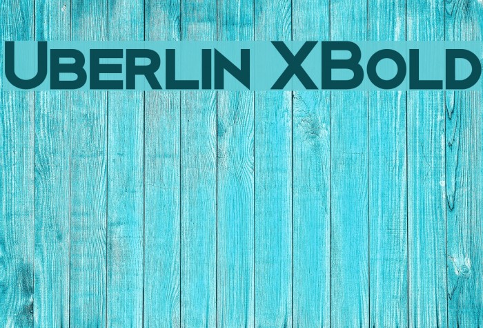 Uberlin XBold Font examples