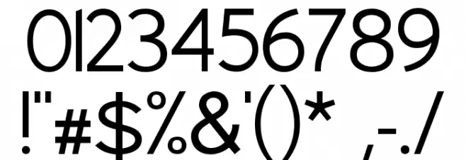 Uberlin Font OTHER CHARS