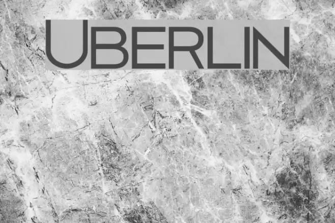 Uberlin Font examples