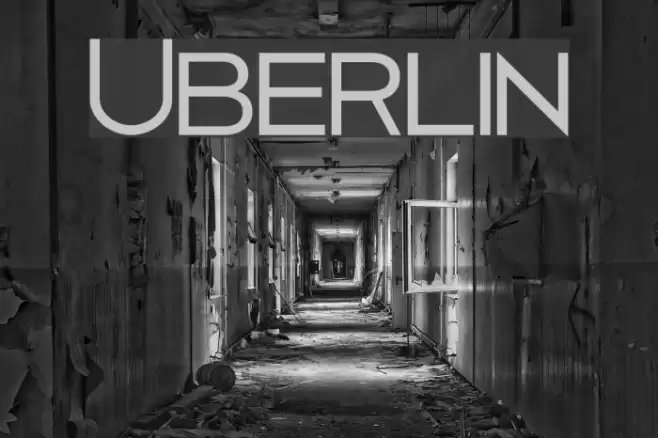 Uberlin Font examples