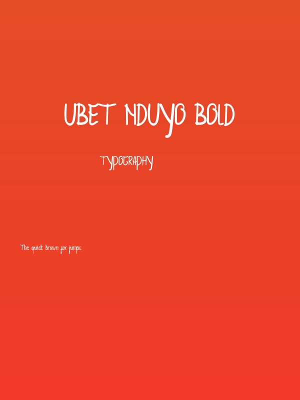 Ubet Nduyo Bold Poster