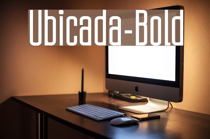 Ubicada-Bold Font examples
