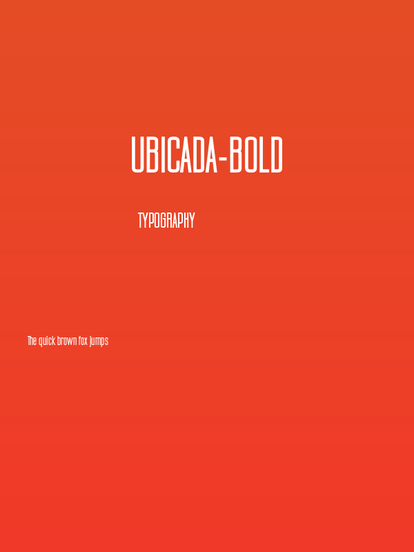 Ubicada-Bold Poster