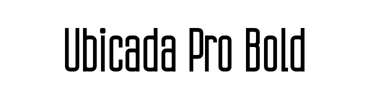 Ubicada Pro Bold फ़ॉन्ट