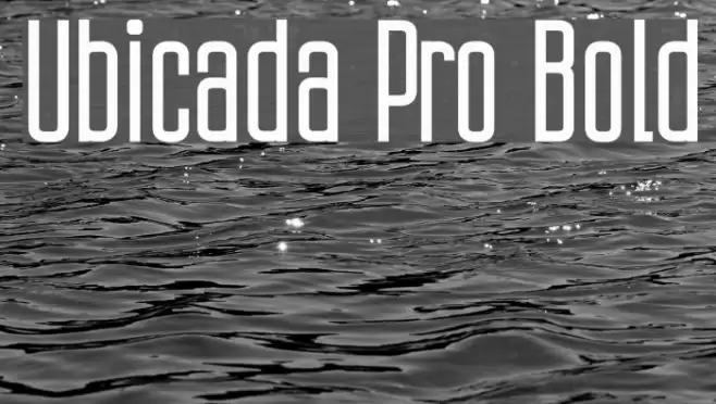 Ubicada Pro Bold Font examples