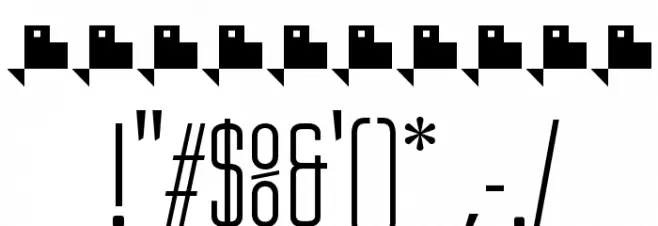 Ubicada Font OTHER CHARS