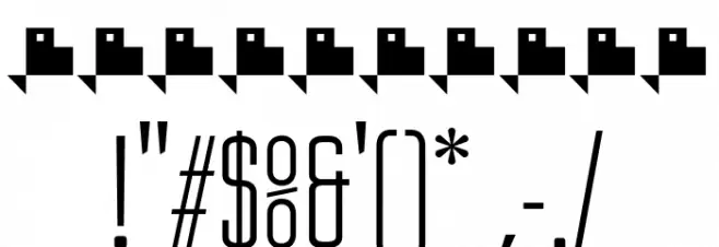 Ubicada Font OTHER CHARS