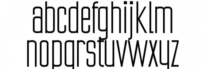 Ubicada फ़ॉन्ट लोअरकेस