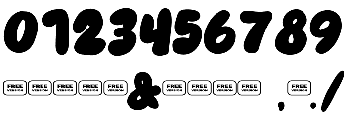 Ubie Free Trial Font OTHER CHARS