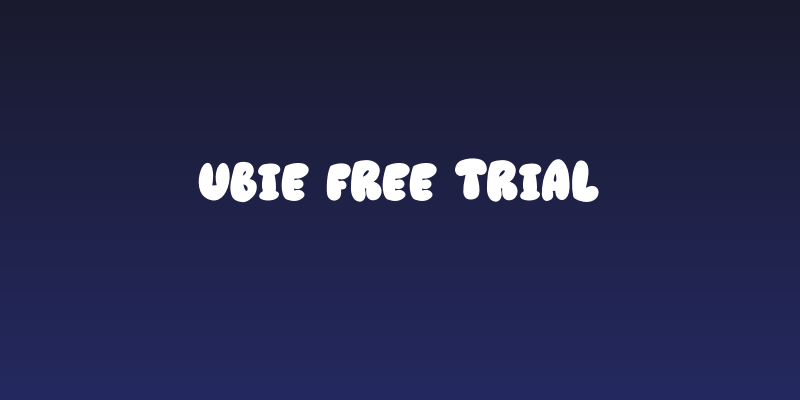 Ubie Free Trial Social Header