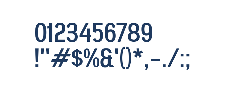 Ubin Sans Other Characters