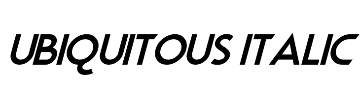 Ubiquitous Italic  免费字体下载