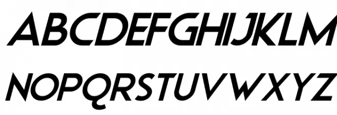 Ubiquitous Italic Caratteri MAIUSCOLE
