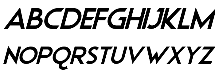 Ubiquitous Italic Font LOWERCASE