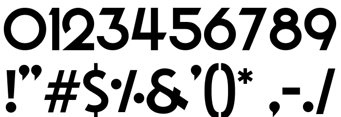 Ubiquitous Font OTHER CHARS