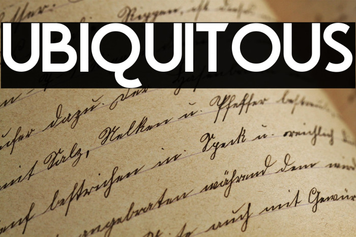 Ubiquitous Example 1