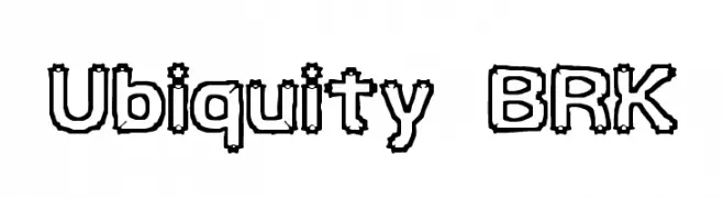 Ubiquity BRK  Скачать бесплатные шрифты