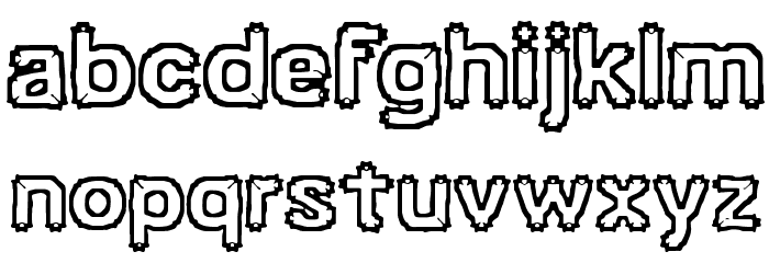 Ubiquity BRK Font LOWERCASE