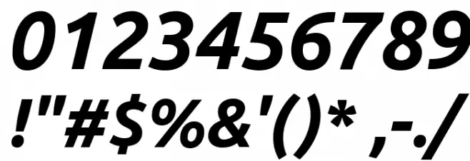 Ubuntu Bold Italic Font OTHER CHARS