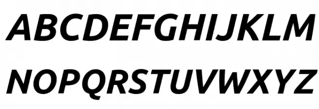 Ubuntu Bold Italic 字体 大写