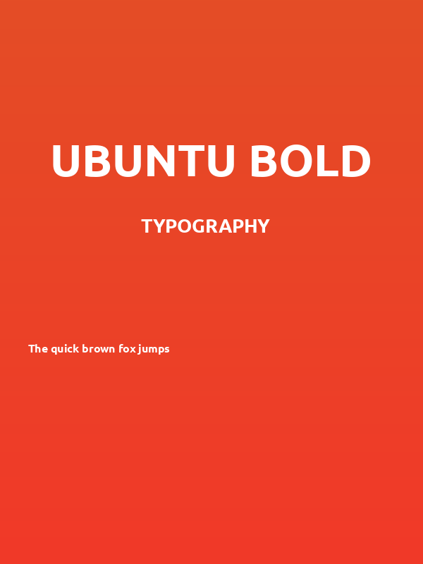 Ubuntu Bold Poster