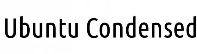 Ubuntu Condensed  Frei Schriftart Herunterladen