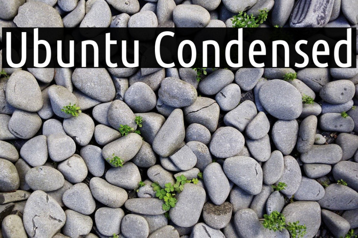 Ubuntu Condensed Font examples