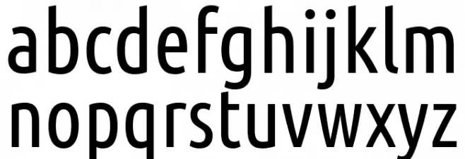 Ubuntu Condensed Schriftart Kleinbuchstaben
