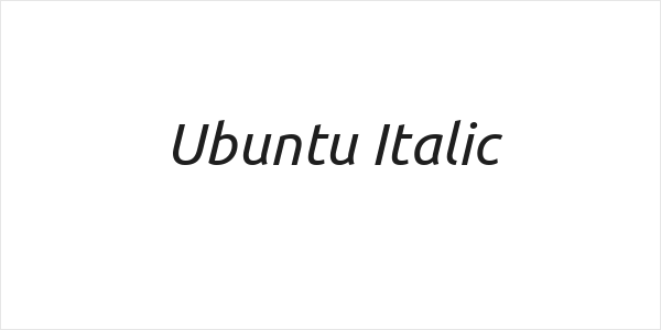 Ubuntu Italic Logo