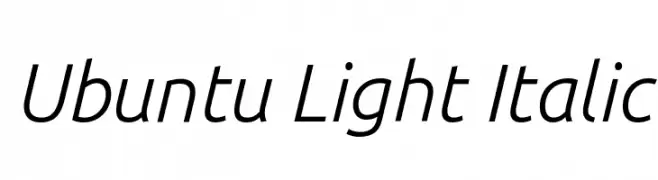 Ubuntu Light Italic  font caratteri gratis